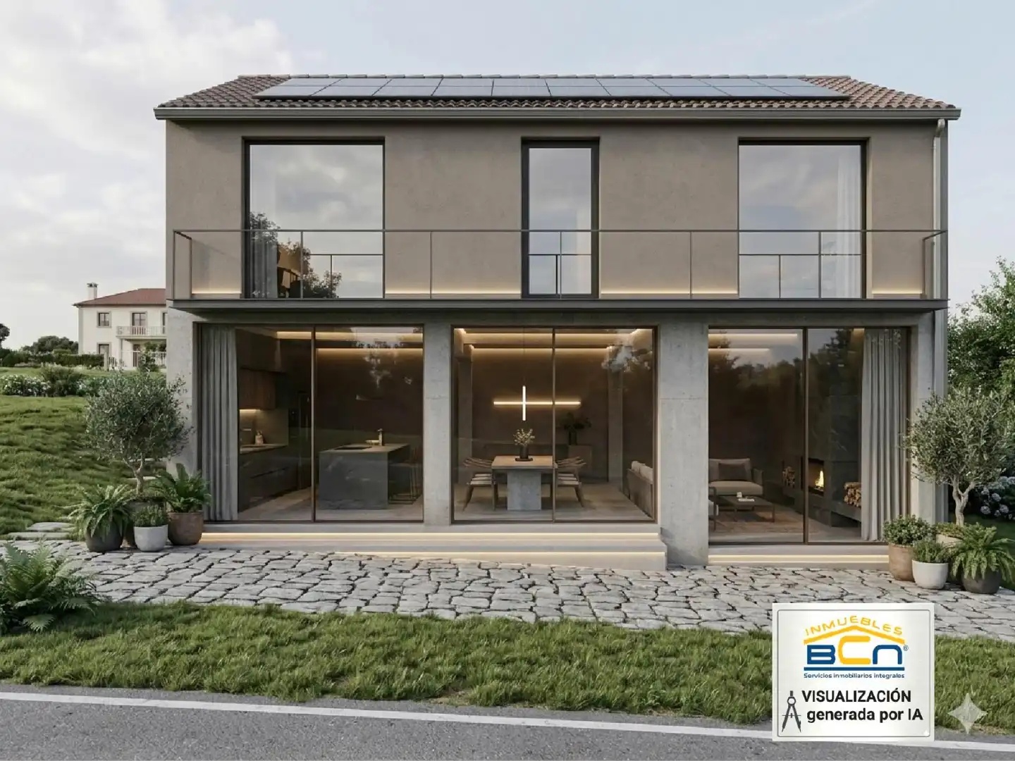 Vista exterior de Casa adosada en venta en Negreira con Jardín privado