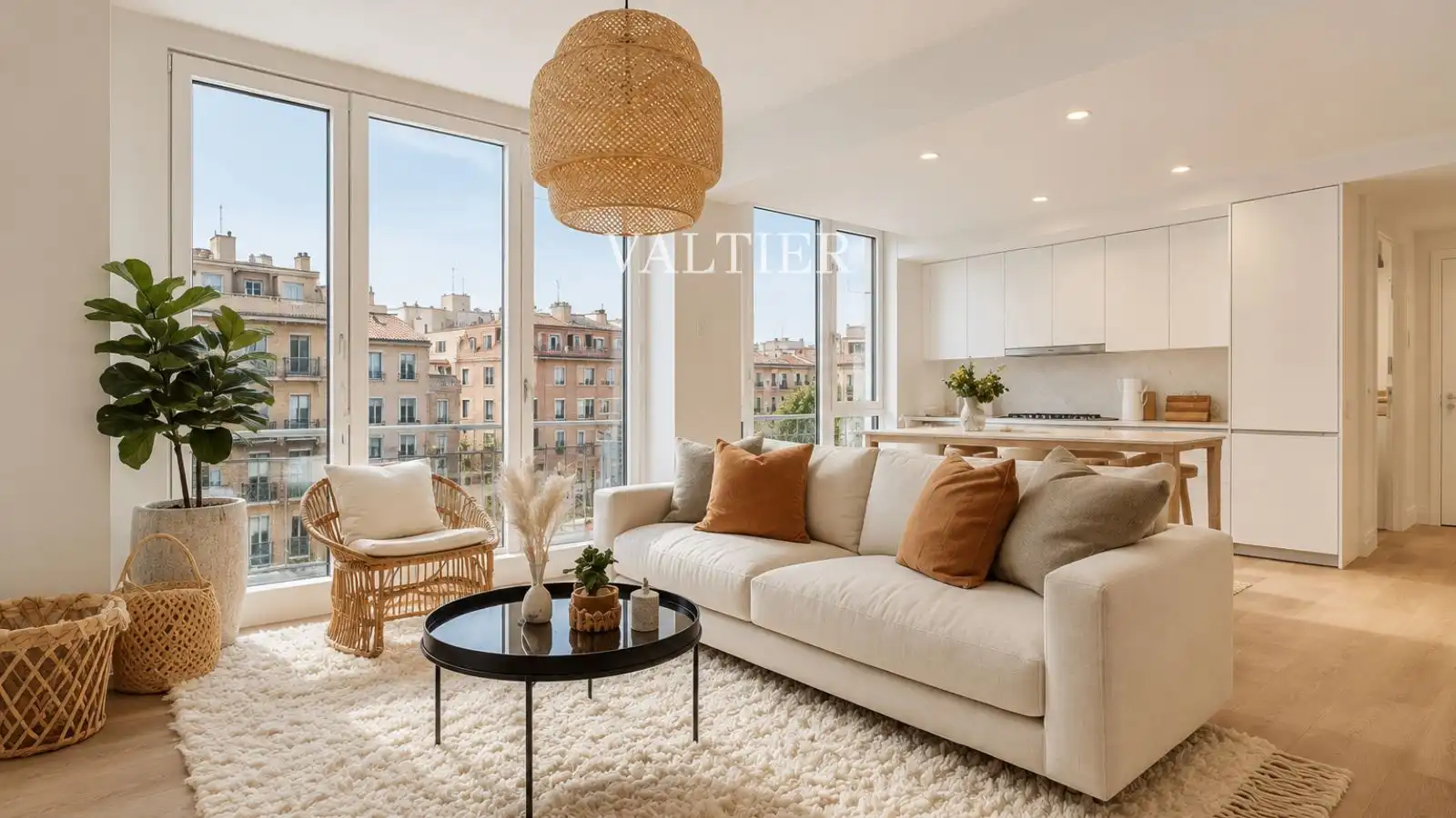 Living room of Attic for sale in Madrid  with Air Conditioner, Terrace and Furnished