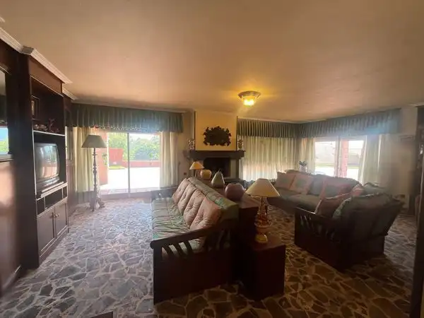 Sala de estar de Casa o chalet en venta en A Guarda   con Calefacción, Jardín privado y Terraza
