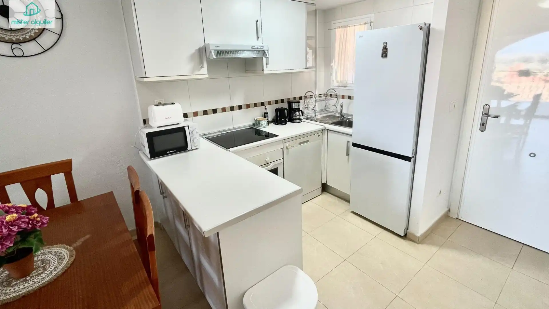 Cocina de Apartamento de alquiler en Mutxamel con Calefacción, Jardín privado y Terraza