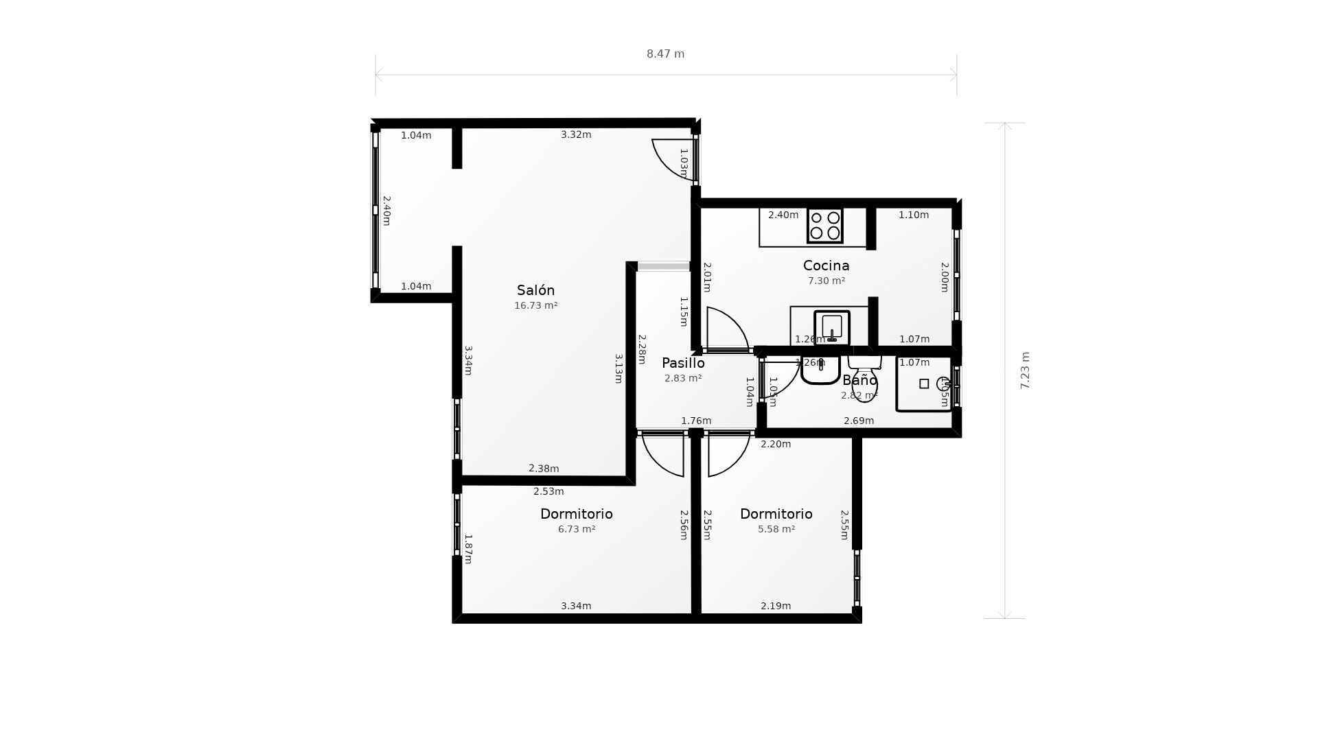 Piso de alquiler en  Madrid Capital con Horno y Se aceptan mascotas