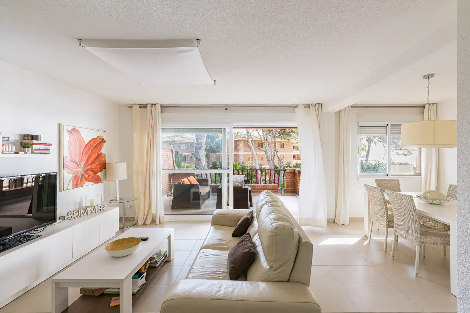 Sala de estar de Apartamento en venta en San Javier con Aire acondicionado, Terraza y Amueblado