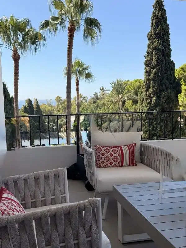 Terrace of Flat for rent in Marbella  with Air Conditioner, Heating and Private garden