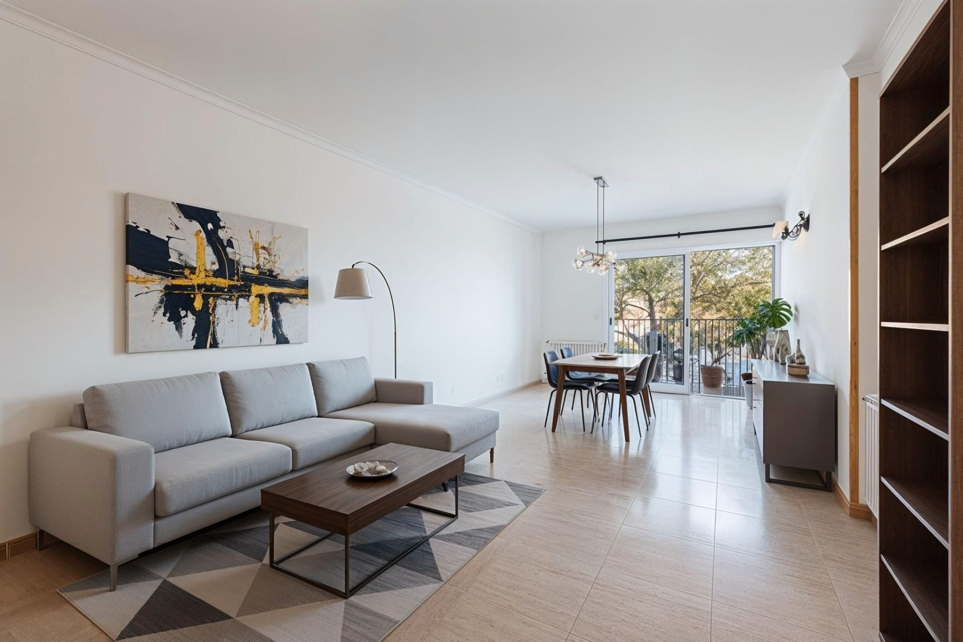 Sala de estar de Piso en venta en  Palma de Mallorca con Calefacción, Terraza y Trastero