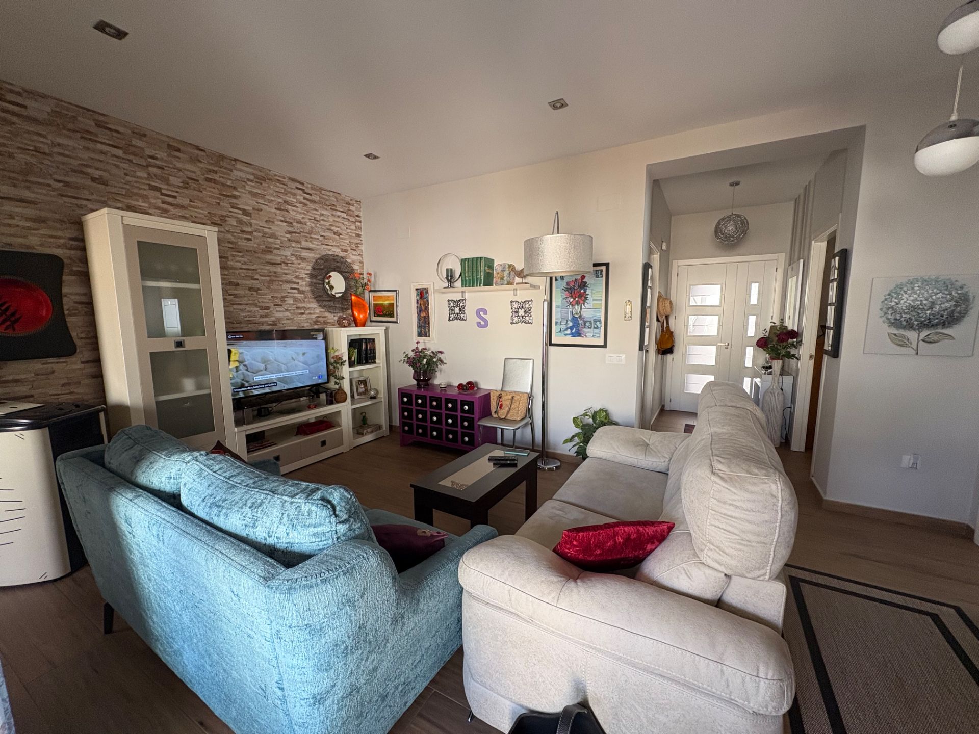 Living room of House or chalet for sale in Llerena  with Air Conditioner, Heating and Terrace