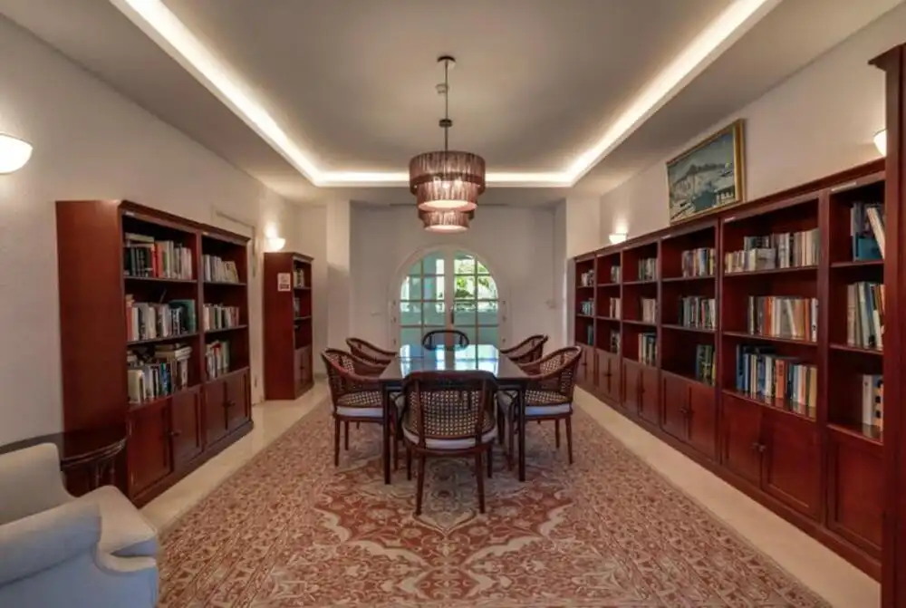 Dining room of Apartments for sale in Estepona  with Air Conditioner, Terrace and Swimming Pool