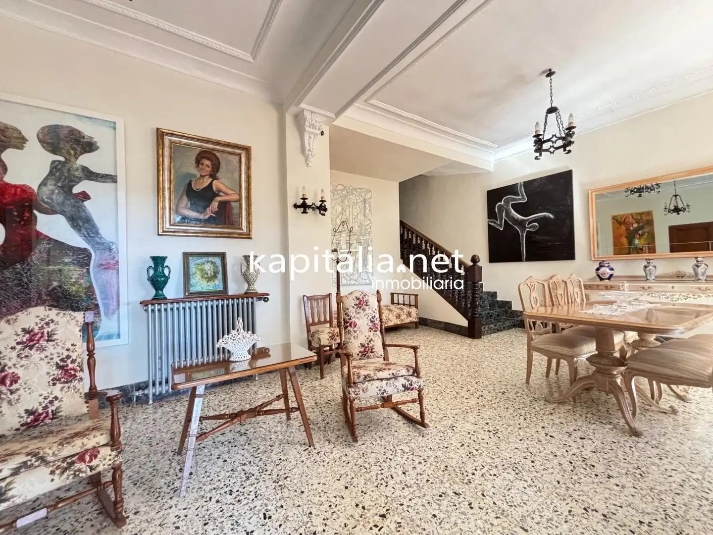 Sala d'estar de Finca rústica en venda en Cocentaina amb Jardí privat, Terrassa i Traster