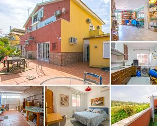 Vista exterior de Casa adosada en venda en Gelves amb Aire condicionat, Jardí privat i Parquet