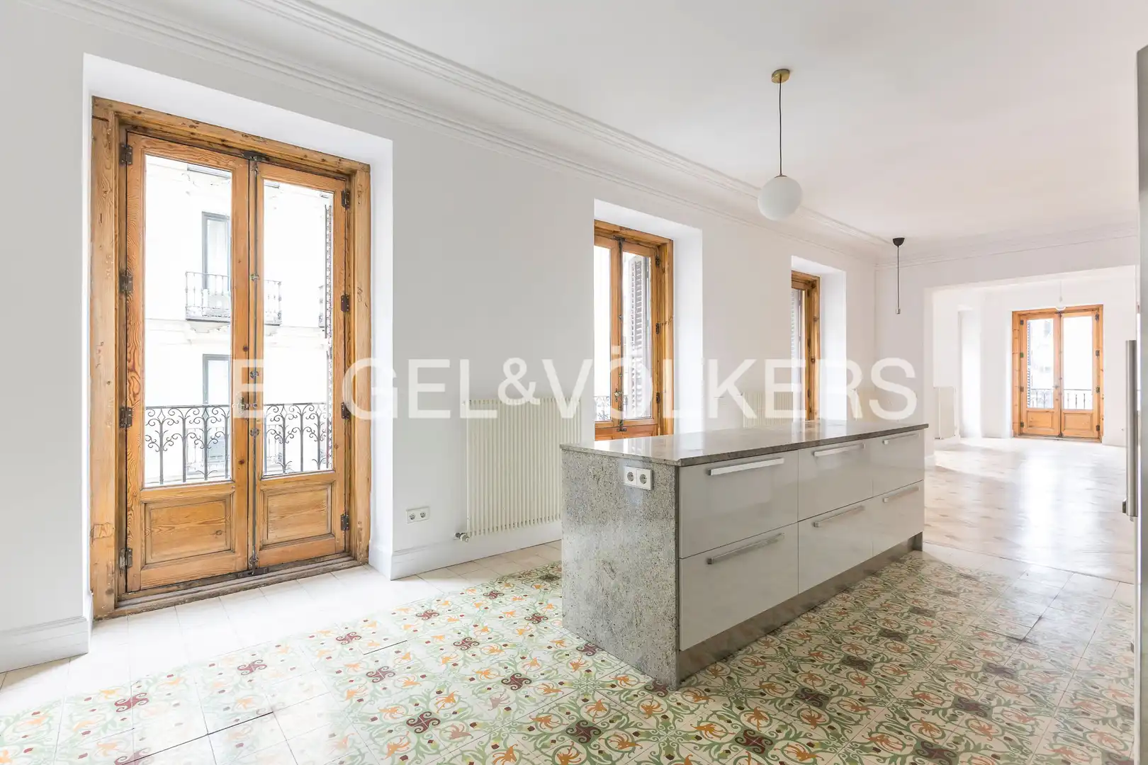 Cocina de Piso de alquiler en Madrid con Calefacción, Parquet y Balcón