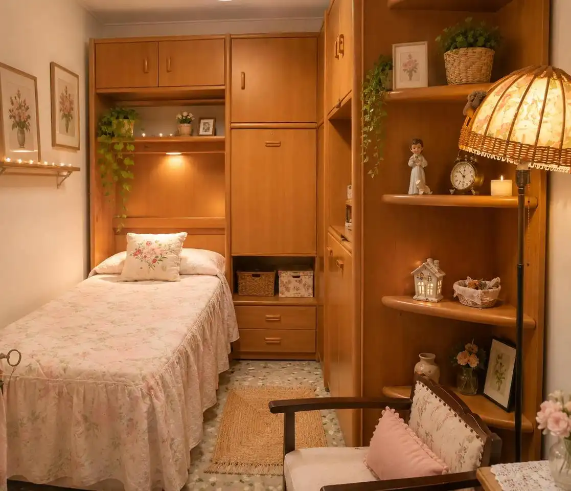Dormitori de Casa o xalet en venda en Sabiñán amb Jardí privat, Terrassa i Moblat