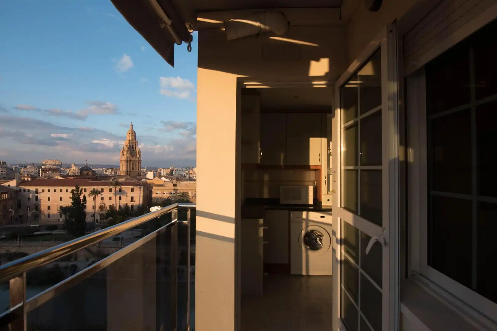 Terrasse von Wohnung zur Miete in Murcia mit Heizung, Parkett und Terrasse