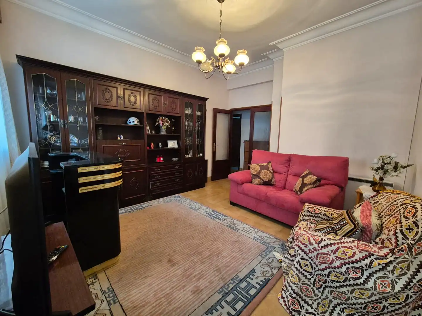 Living room of Flat for sale in Bilbao   with Storage room and Furnished