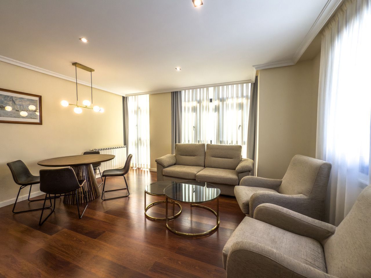 Living room of Flat for sale in Llanes  with Heating and Furnished