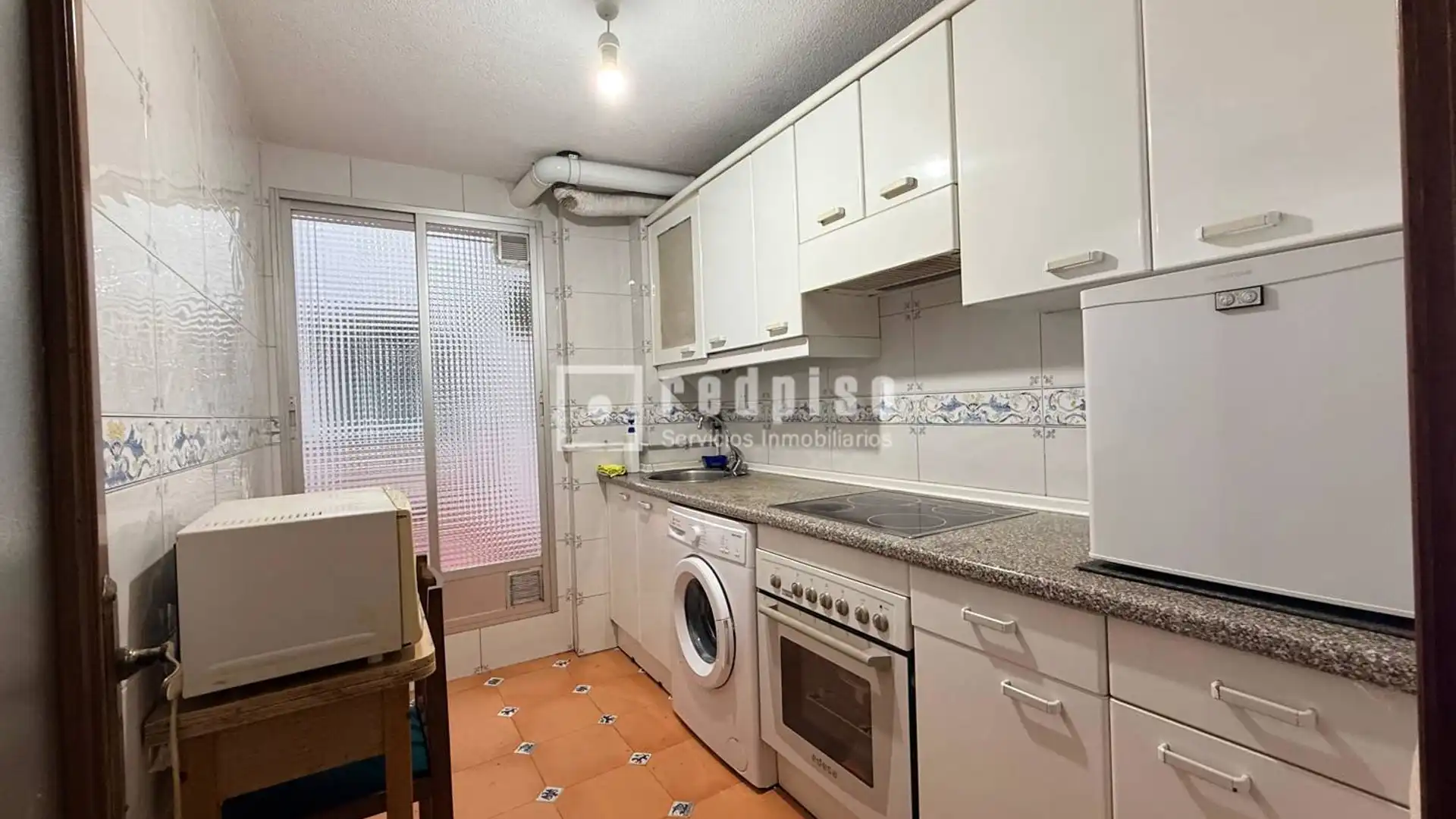 Kitchen of Flat for sale in  Madrid Capital  with Air Conditioner and Heating