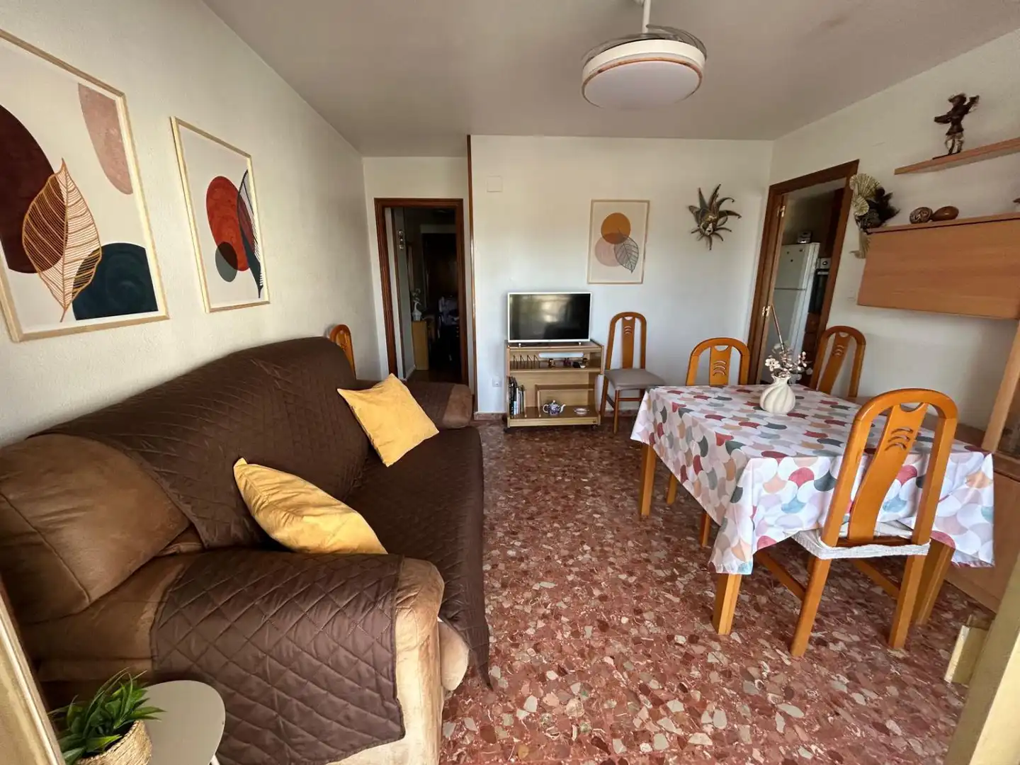 Sala de estar de Apartamento de alquiler en Cullera con Terraza, Amueblado y Piscina comunitaria