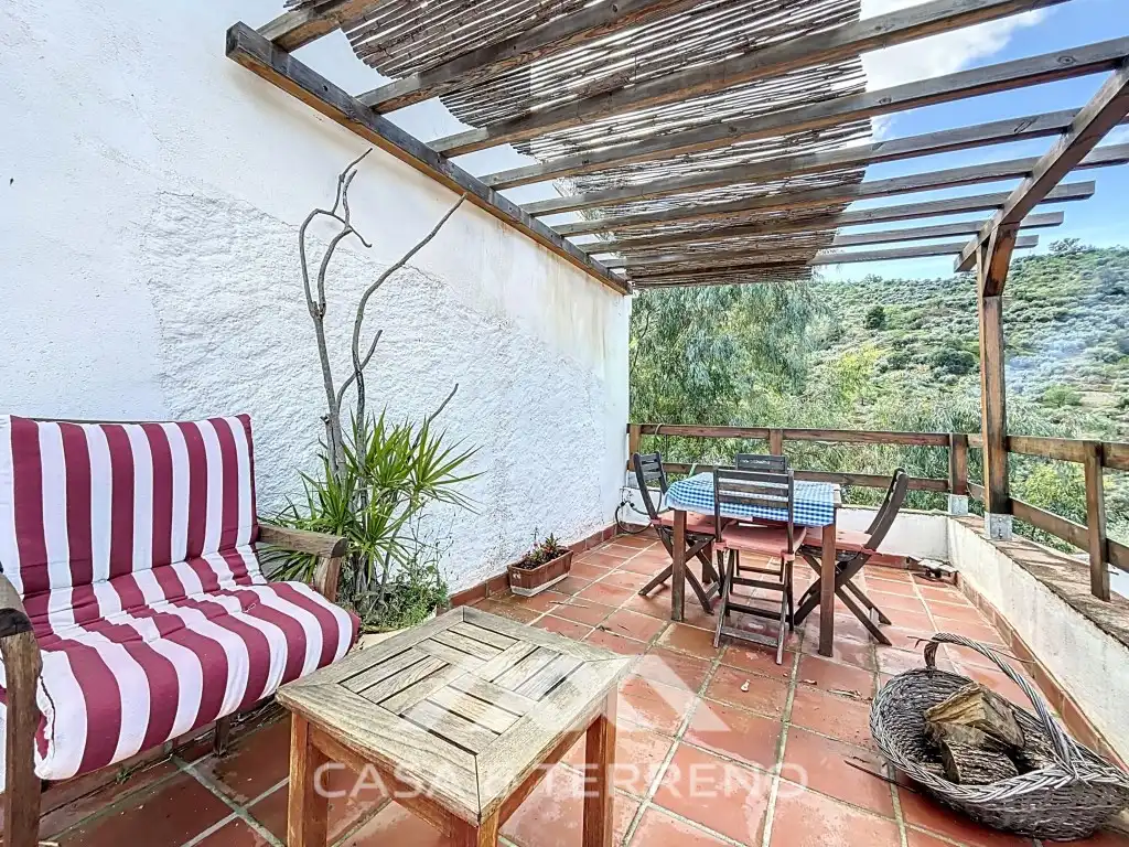 Terrassa de Casa o xalet en venda en Comares amb Aire condicionat, Jardí privat i Terrassa