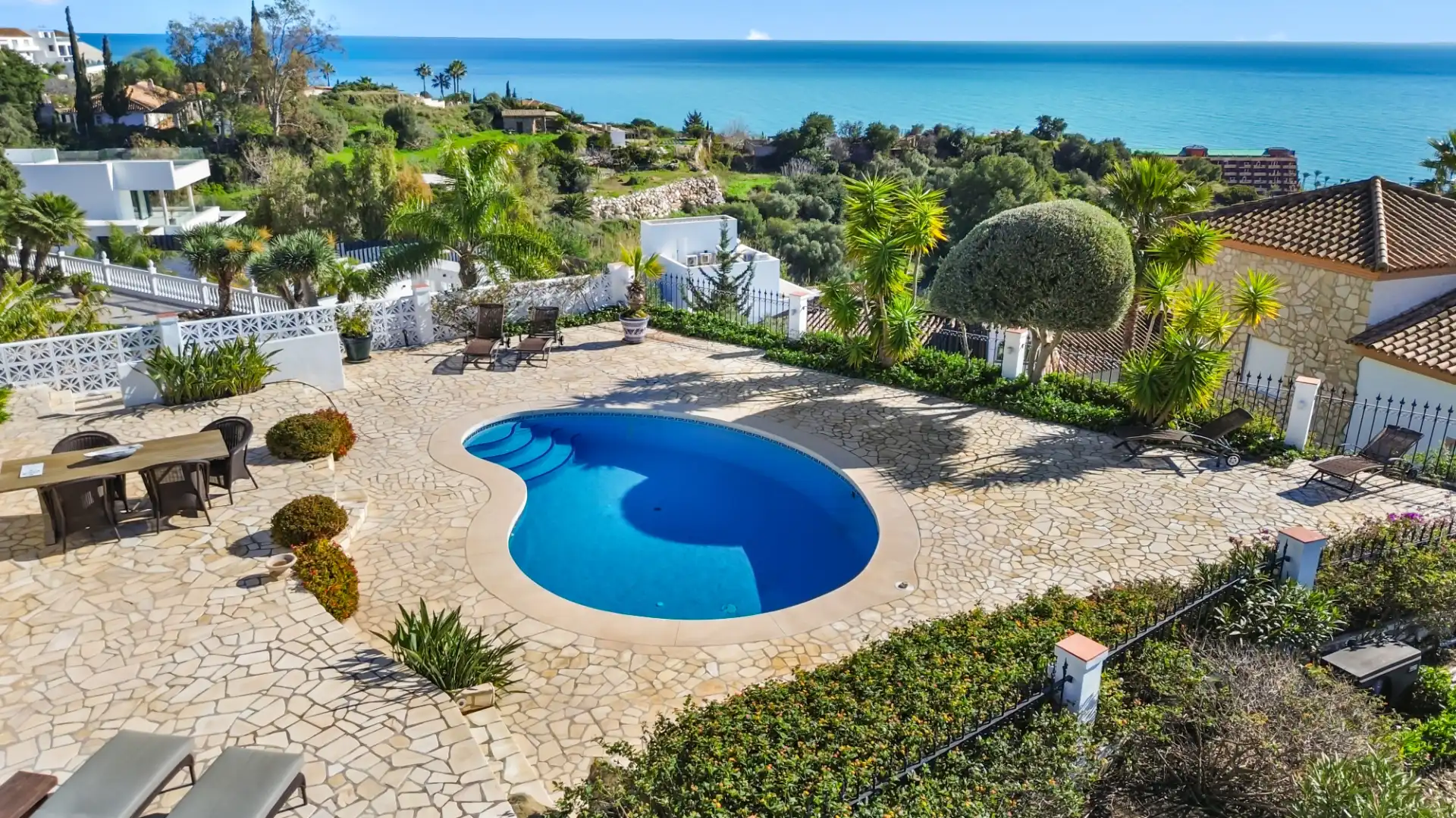 Jardí de Casa o xalet en venda en Benalmádena amb Aire condicionat, Calefacció i Jardí privat