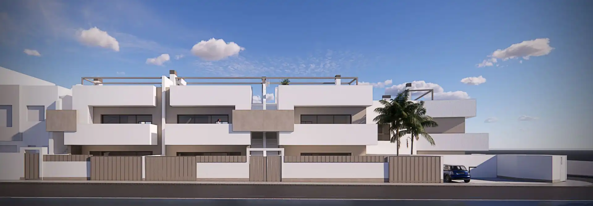 Vista exterior de Casa o xalet en venda en Pilar de la Horadada amb Aire condicionat, Calefacció i Terrassa