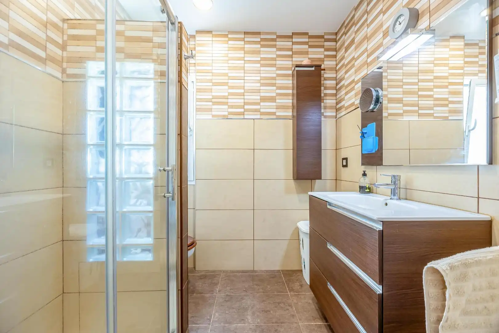 Badezimmer von Haus oder Chalet zum Verkauf in Valsequillo de Gran Canaria mit Klimaanlage, Heizung und Privatgarten