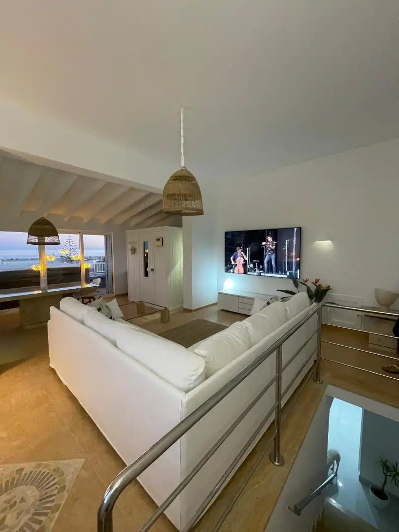 Sala de estar de Casa adosada en venta en Cuevas del Almanzora con Aire acondicionado, Terraza y Amueblado