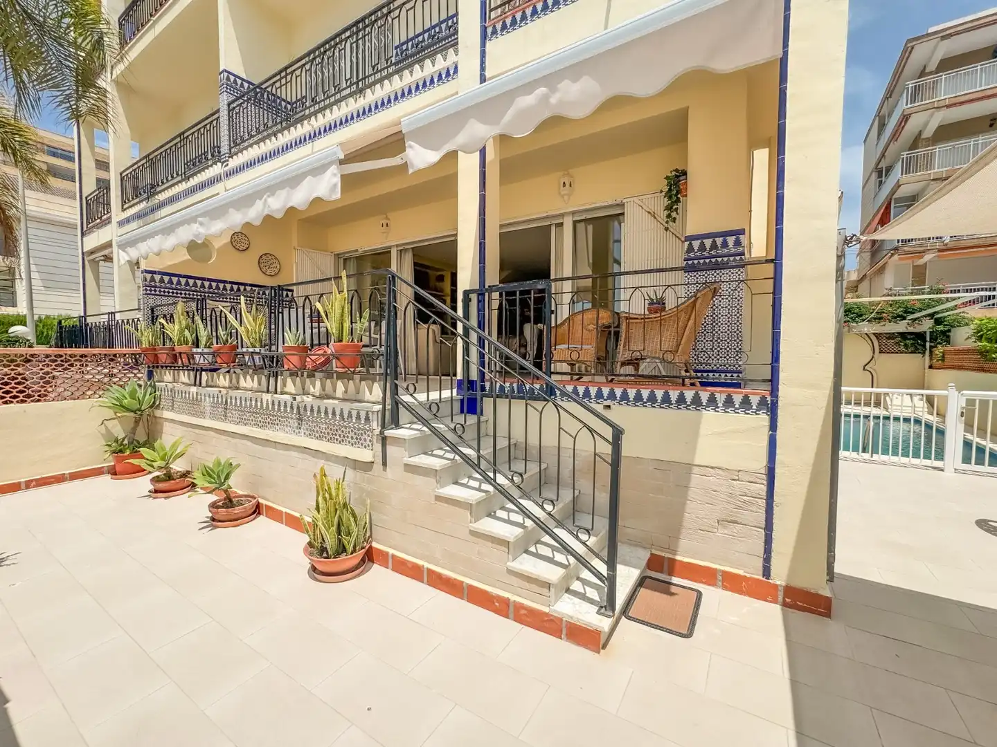 Terrace of Duplexes for rent in Santa Pola  with Air Conditioner, Private garden and Terrace
