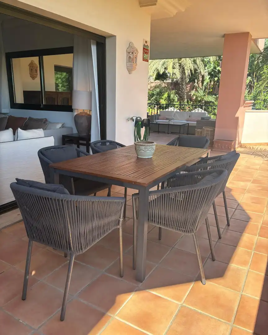 Terrassa de Apartament de lloguer en Marbella amb Calefacció, Jardí privat i Terrassa
