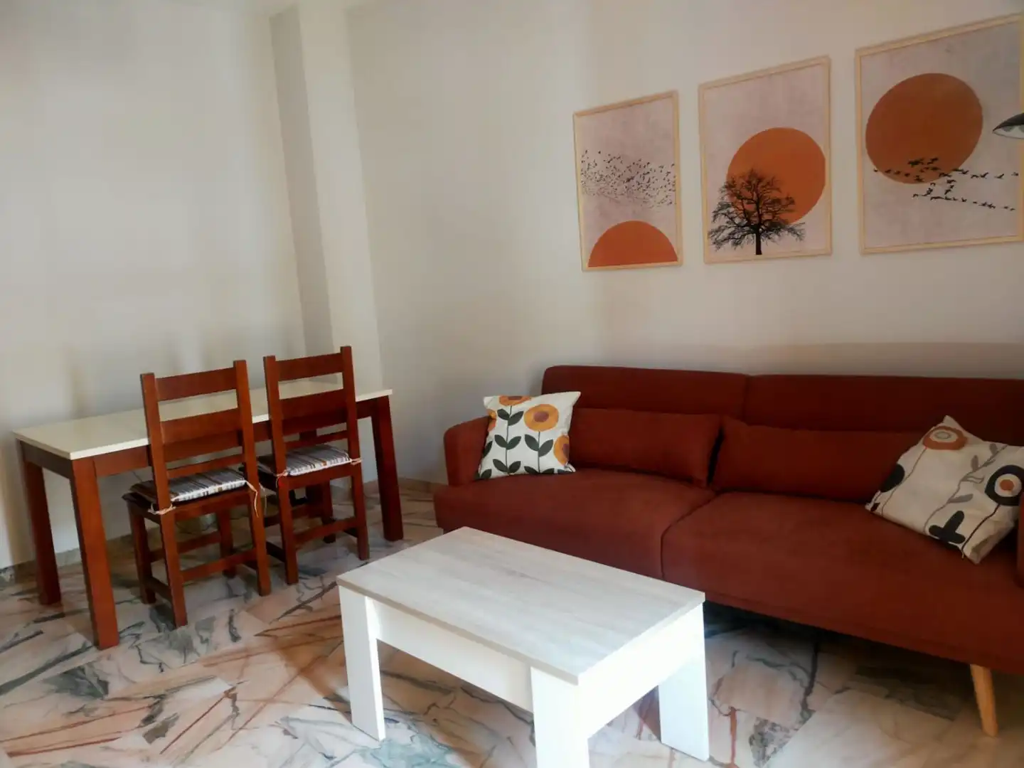 Living room of Flat for rent in Jaén  with Air Conditioner, Storage room and Furnished