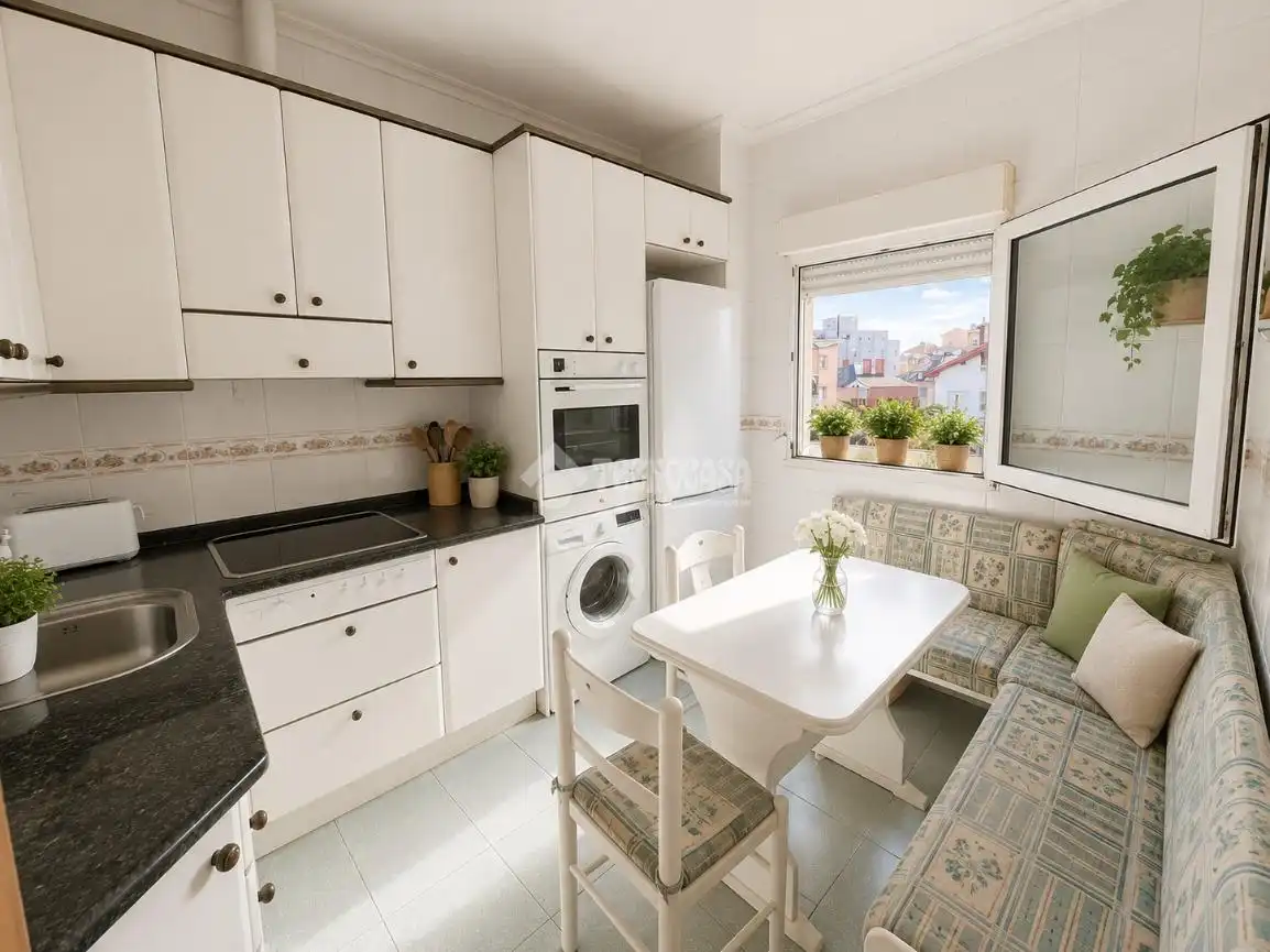 Kitchen of Flat for sale in Santander  with Balcony