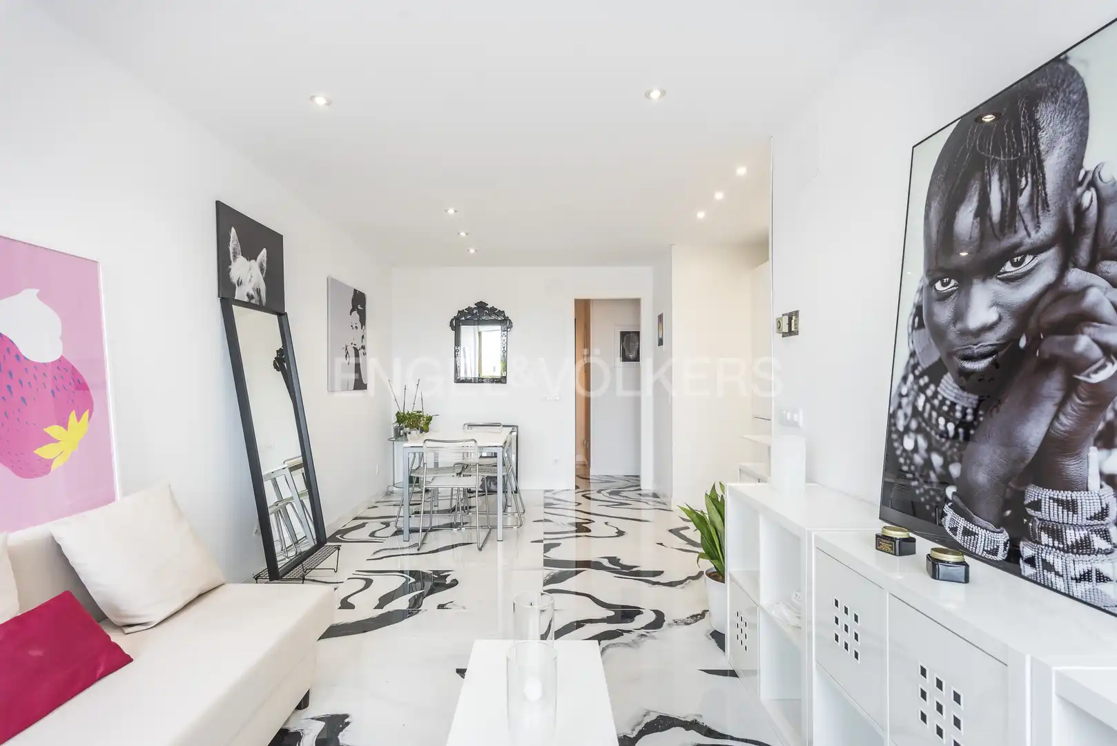 Wohnzimmer von Wohnung zur Miete in Madrid mit Klimaanlage, Heizung und Möbliert