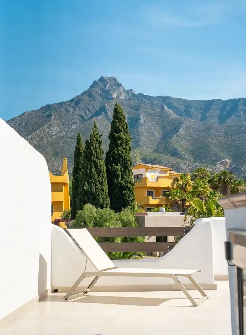 Exterior view of Detached homes for rent in Marbella  with Air Conditioner, Heating and Private garden