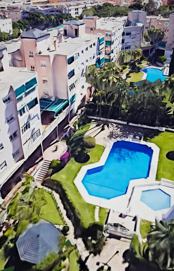 Piscina de Piso de alquiler en Málaga con Terraza, Amueblado y Piscina comunitaria