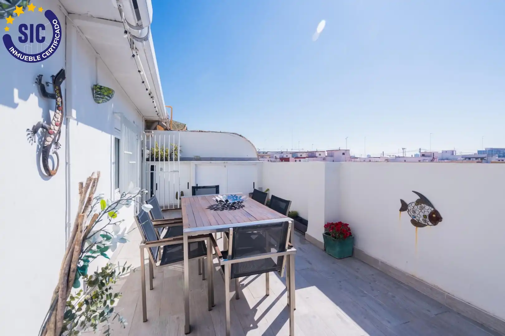 Terraza de Ático en venta en Valencia con Aire acondicionado, Calefacción y Parquet