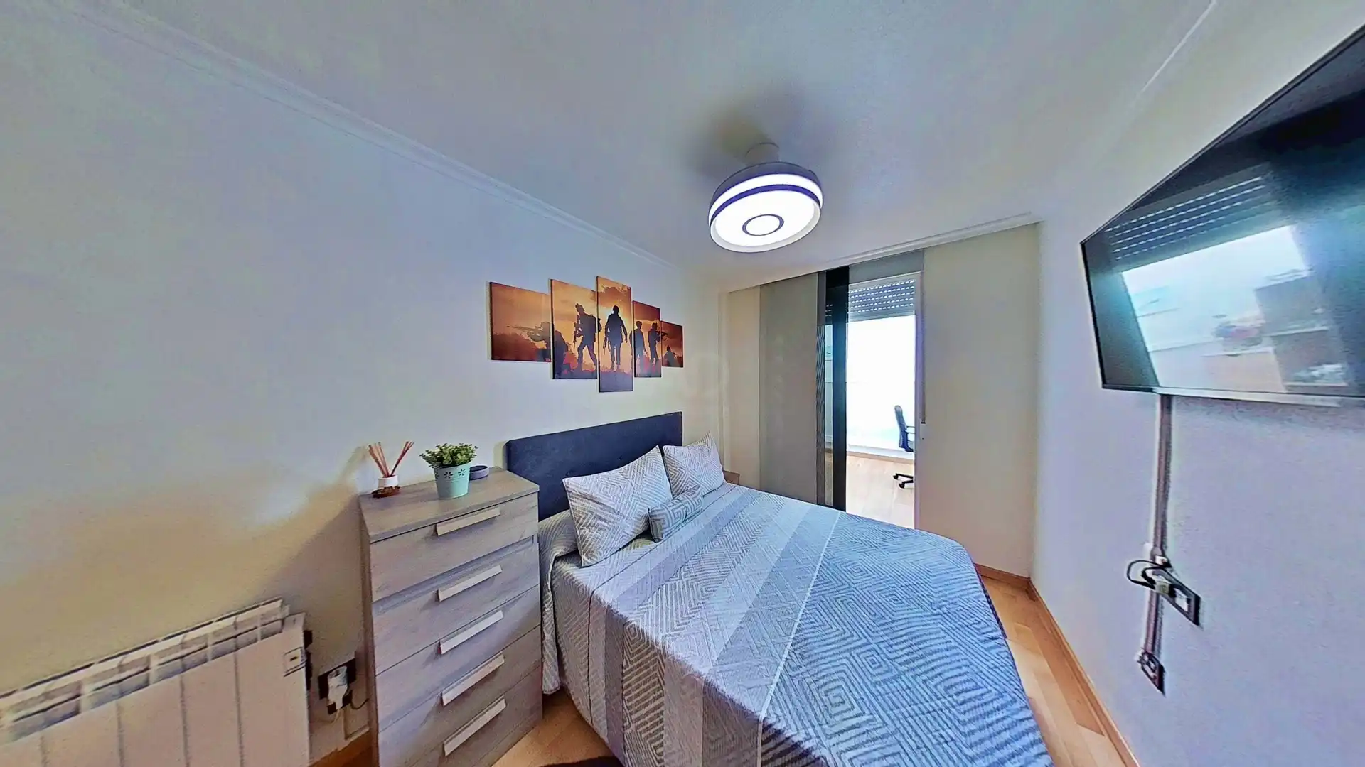 Schlafzimmer von Einfamilien-Reihenhaus zum Verkauf in Elche / Elx mit Klimaanlage, Heizung und Terrasse