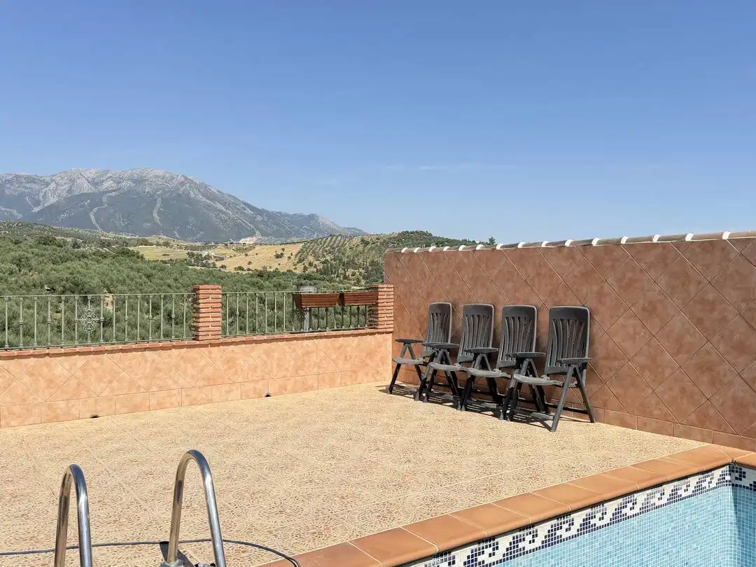 Terraza de Casa o chalet de alquiler en Periana con Terraza y Piscina
