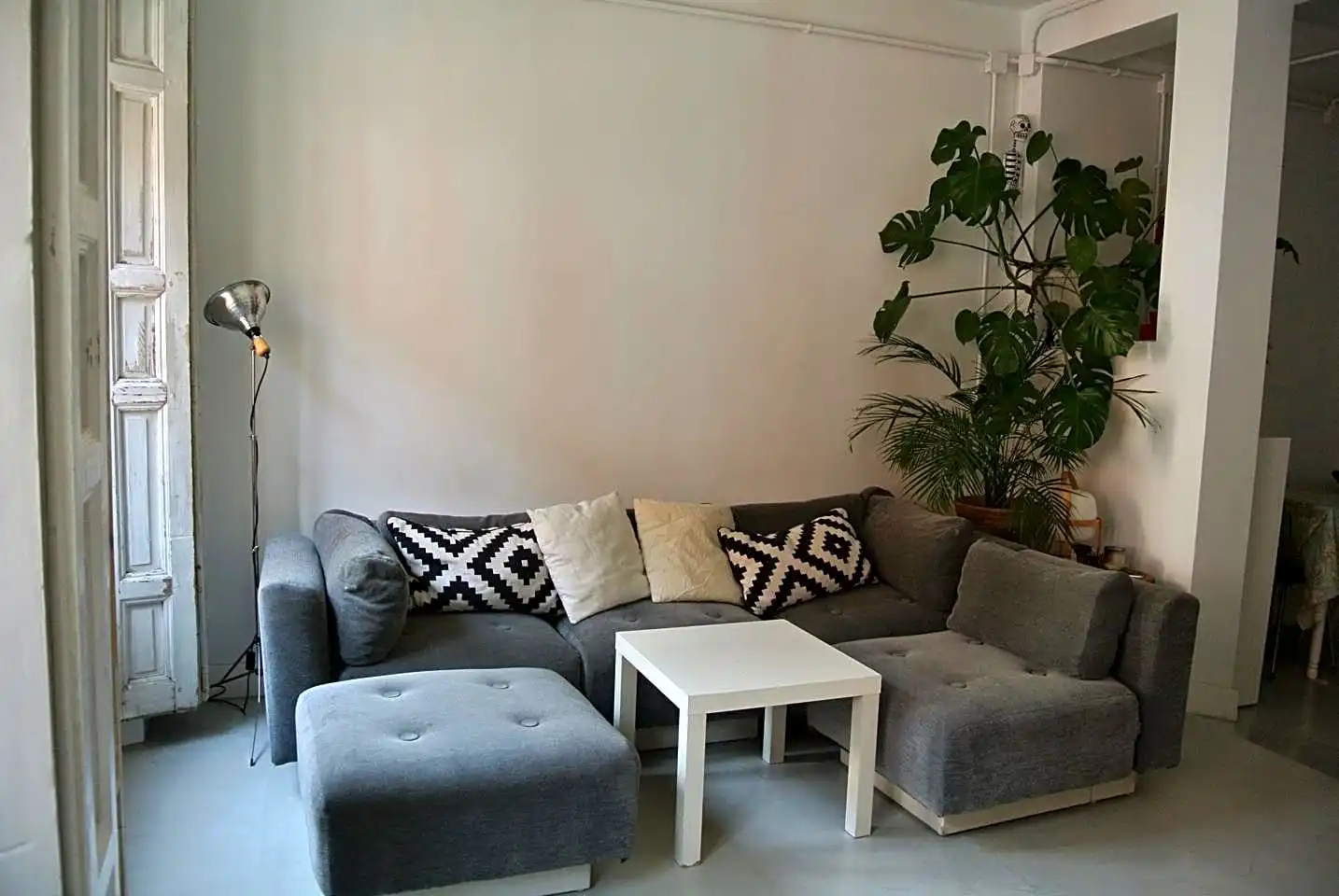 Sala de estar de Piso de alquiler en Madrid con Aire acondicionado, Calefacción y Balcón