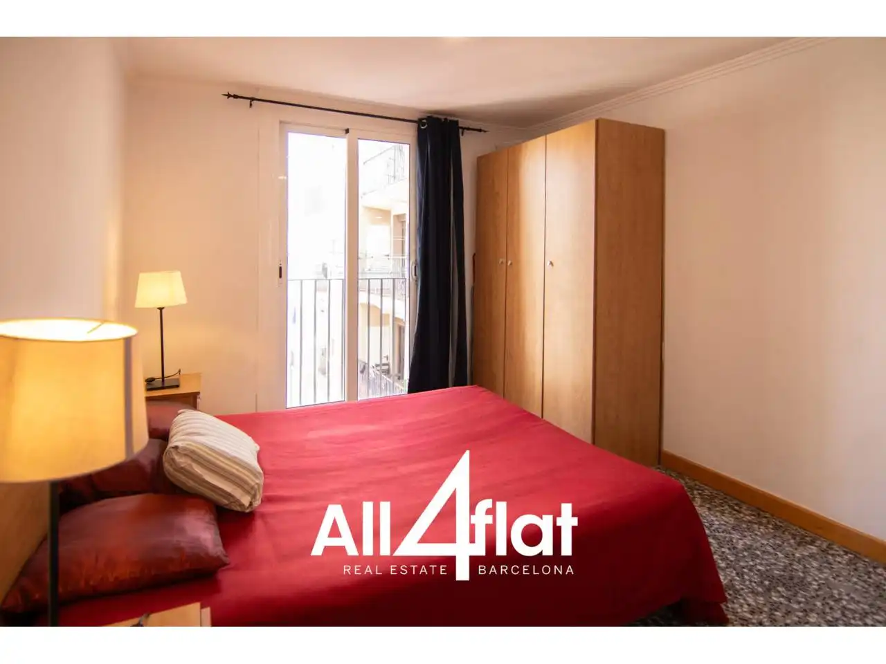 Bedroom of Flat for rent in Barcelona  with Air Conditioner, Heating and Furnished
