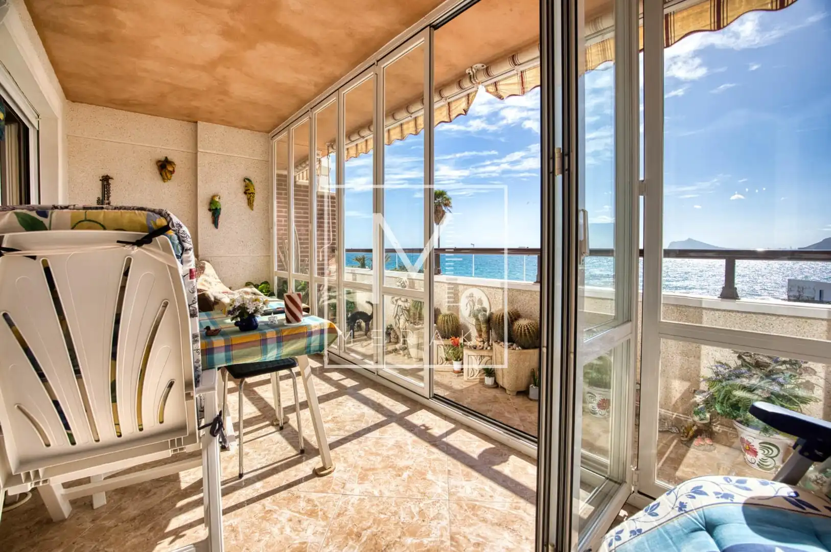 Terraza de Apartamento en venta en Calpe / Calp con Aire acondicionado, Jardín privado y Terraza