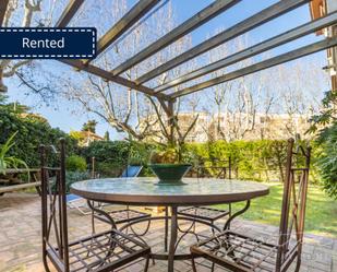Terrassa de Planta baixa de lloguer en Sant Cugat del Vallès amb Aire condicionat, Jardí privat i Terrassa