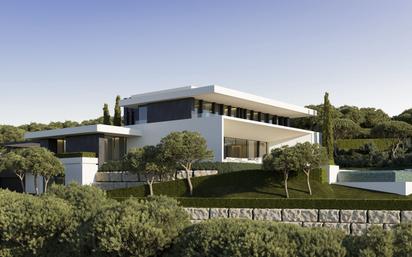 Vista exterior de Casa o xalet en venda en Benahavís amb Aire condicionat, Terrassa i Piscina