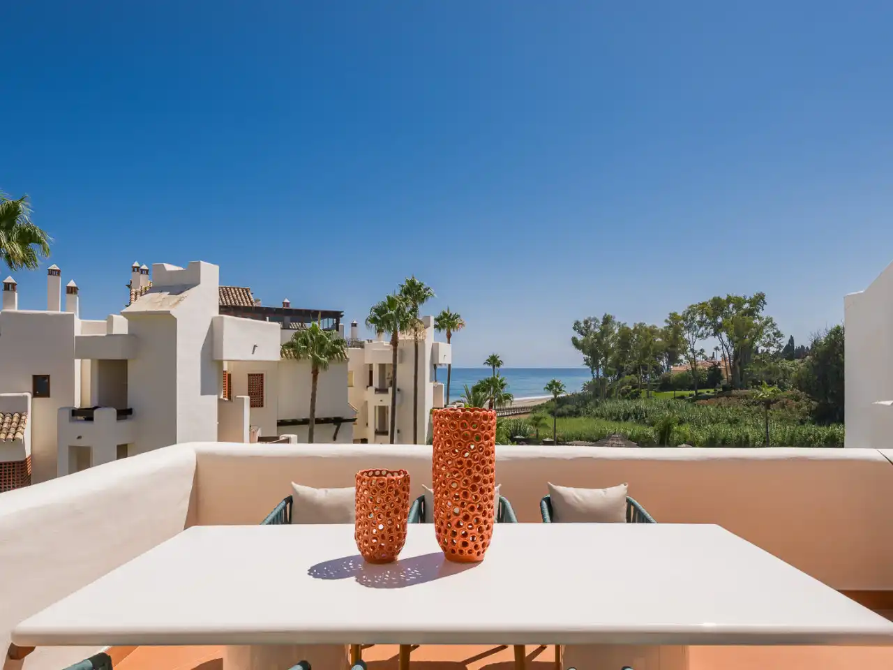Terrace of Duplexes for sale in Estepona  with Air Conditioner, Heating and Terrace
