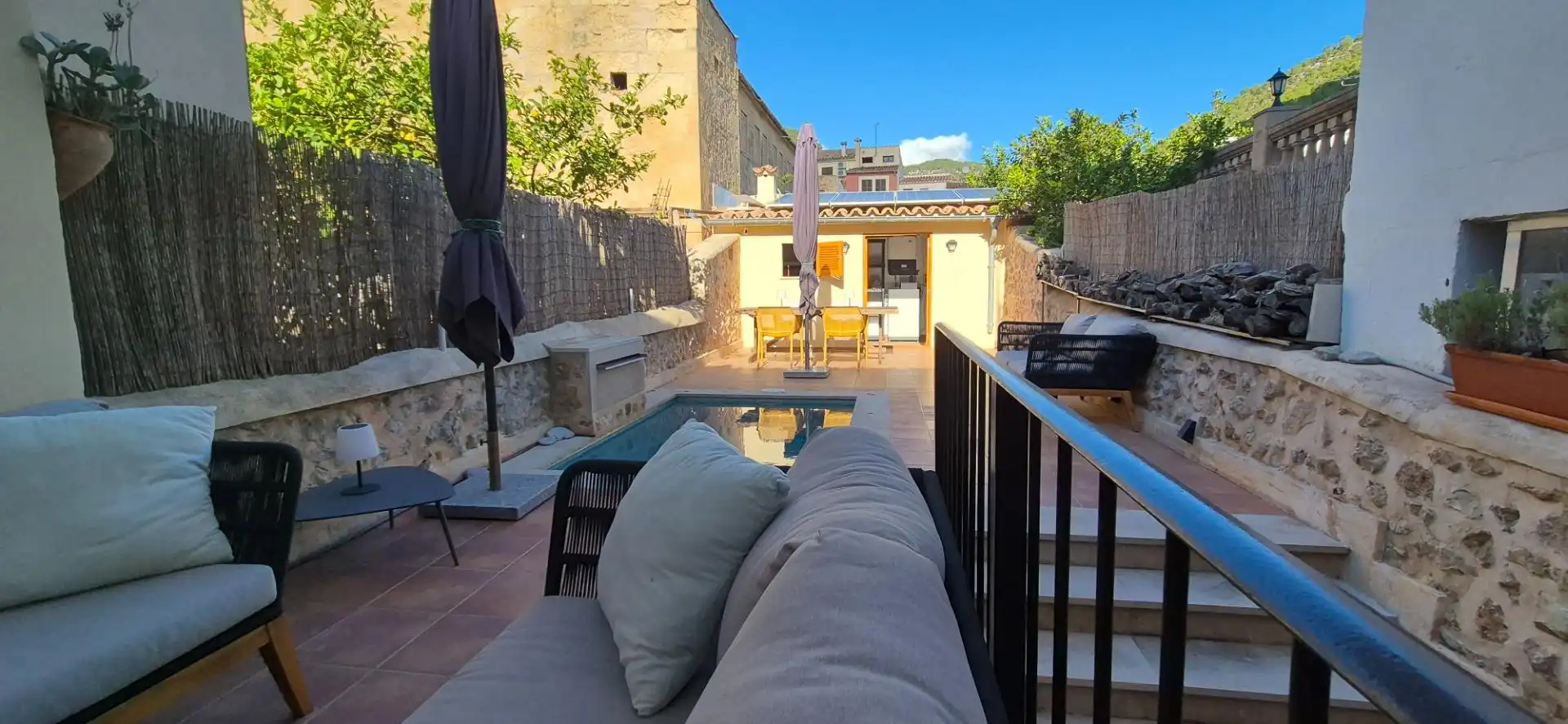 Terraza de Finca rústica en venta en Alaró con Aire acondicionado, Calefacción y Terraza
