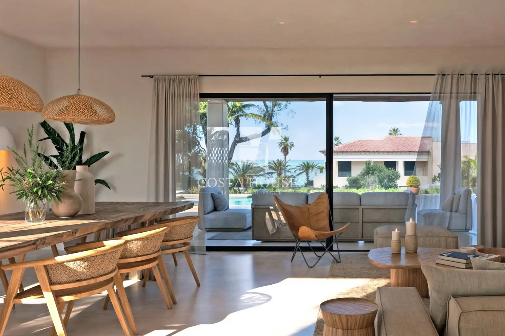 Living room of Houses for sale in Dénia  with Air Conditioner, Private garden and Terrace