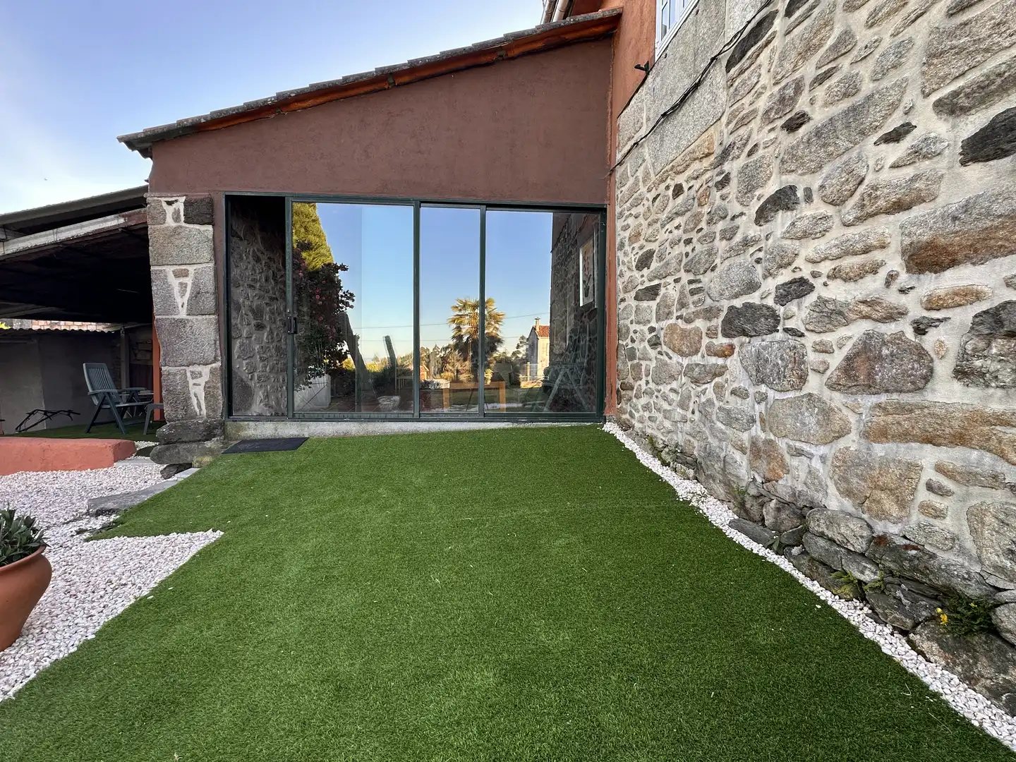 Terraza de Finca rústica en venta en Teo con Calefacción, Terraza y Trastero