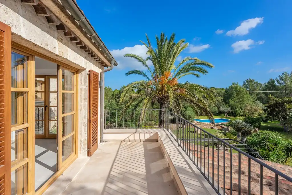 Terraza de Finca rústica en venta en Pollença con Aire acondicionado, Calefacción y Jardín privado