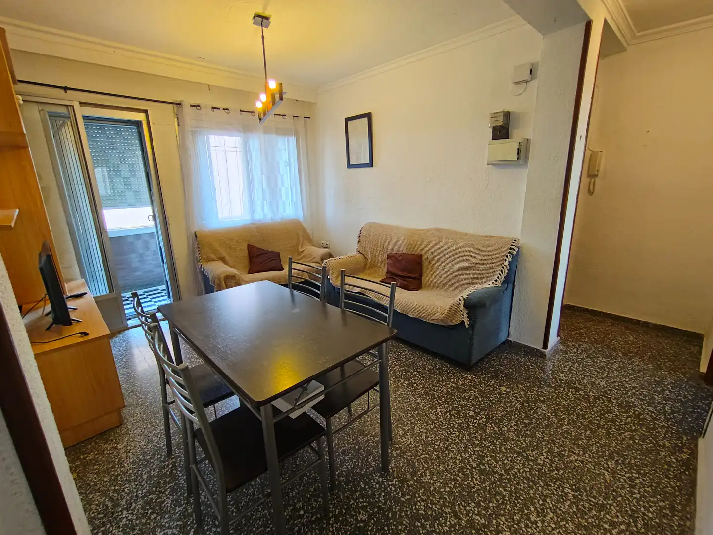 Sala de estar de Piso de alquiler en Granada con Aire acondicionado, Amueblado y Lavadora