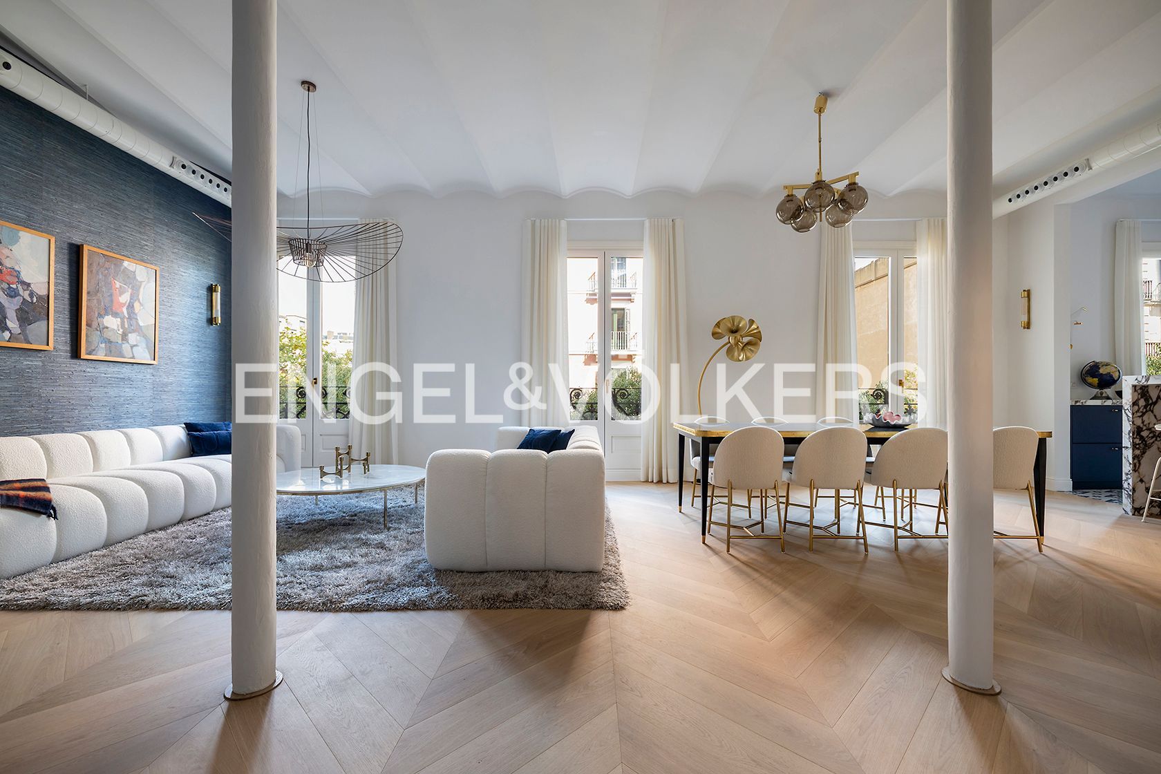 Living room of Apartment for sale in  Barcelona Capital  with Air Conditioner, Heating and Terrace