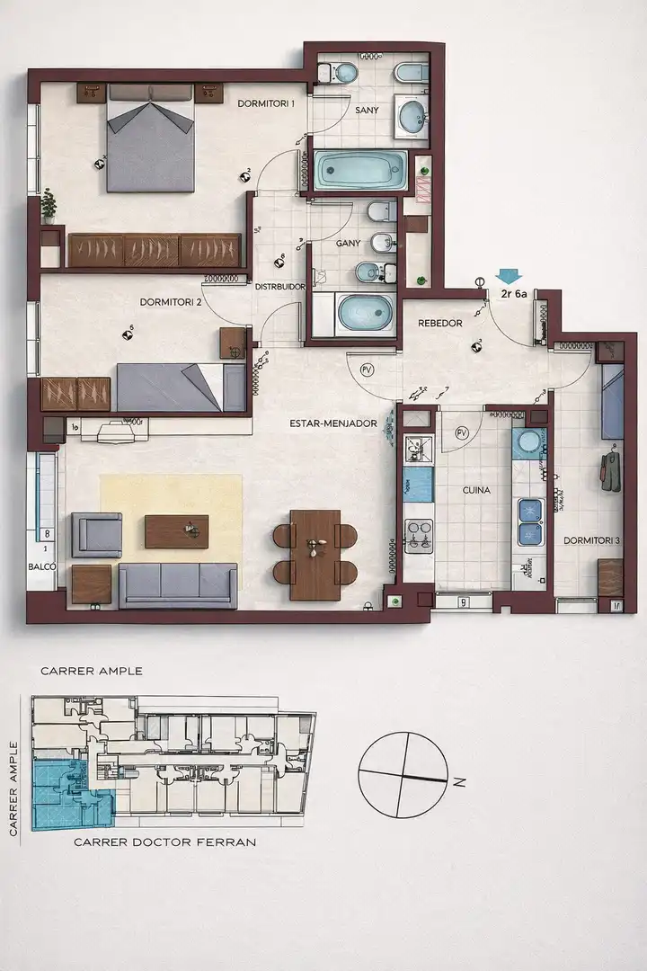 Piso en venta en Terrassa con Calefacción