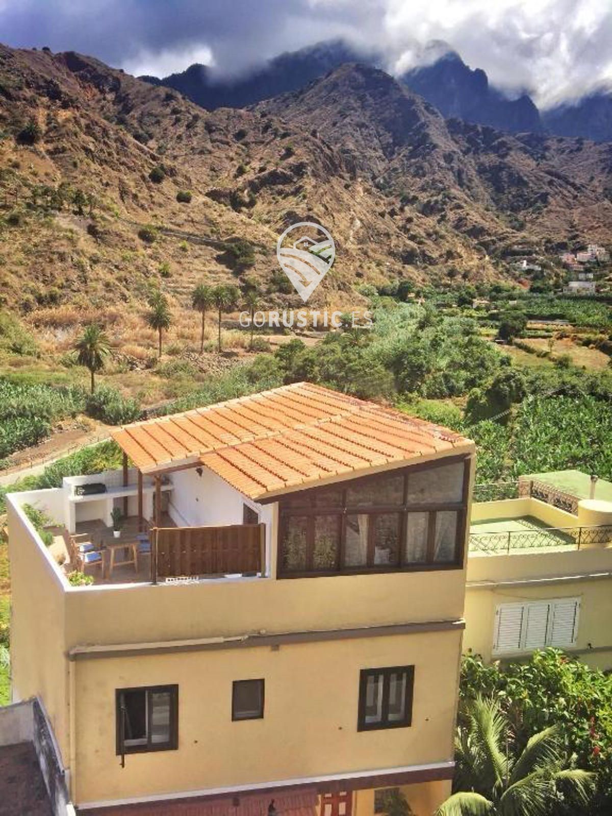 Exterior view of Single-family semi-detached for sale in Hermigua  with Furnished