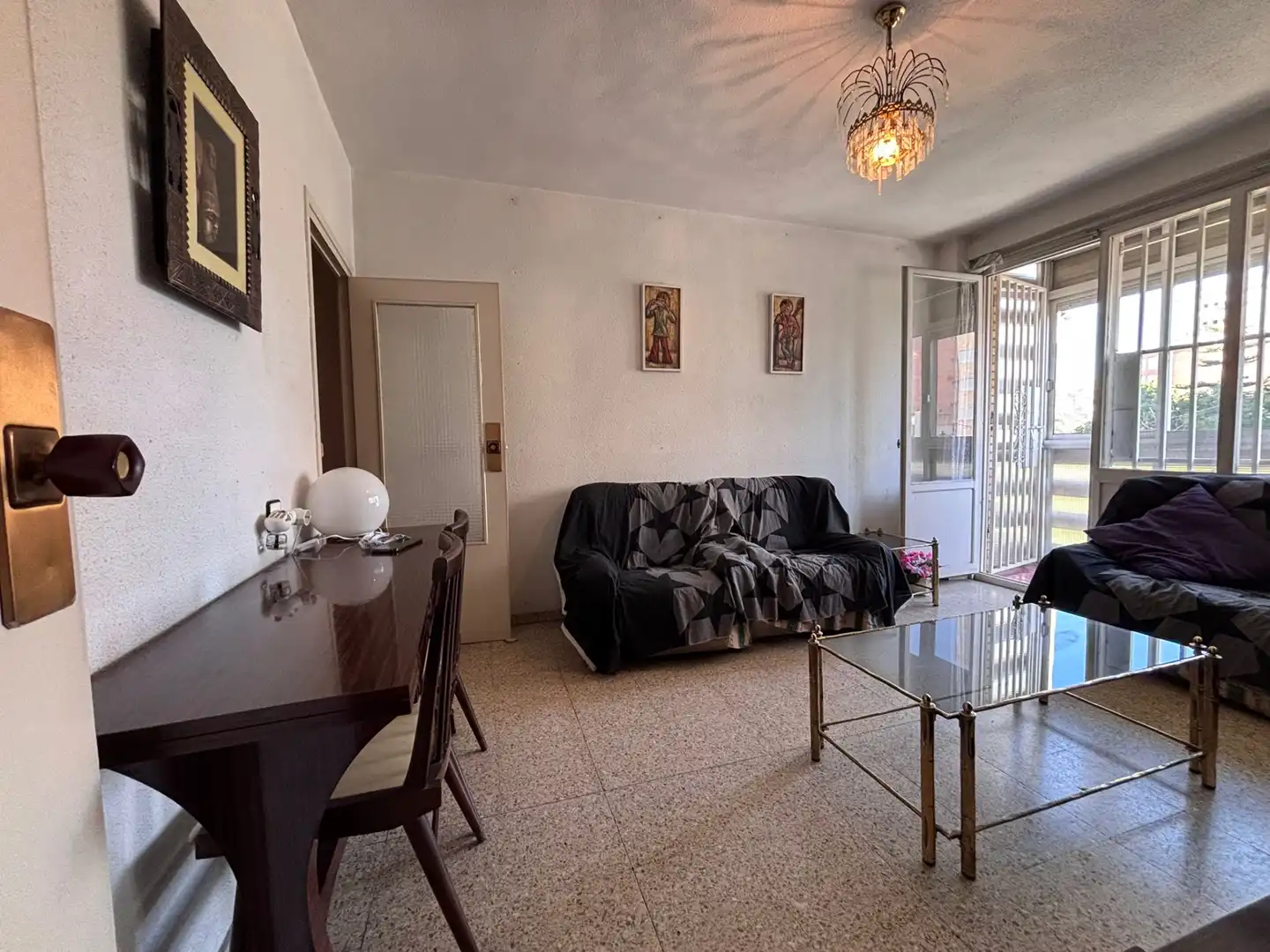 Sala d'estar de Pis en venda en Alicante / Alacant amb Moblat i Balcó