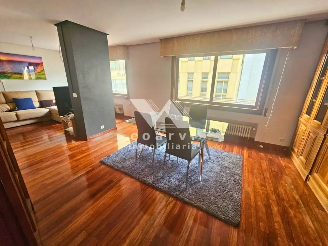 Wohnzimmer von Wohnung zum Verkauf in Ourense Capital  mit Heizung, Parkett und Abstellraum